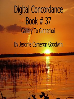 cover image of Gallery to Ginnethoi--Digital Concordance Book 37